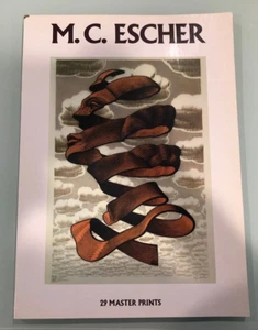 M.C. ESCHER 29 MASTER PRINTS OVERSIZED PAPERBACK BOOK - Imagen 1 de 2