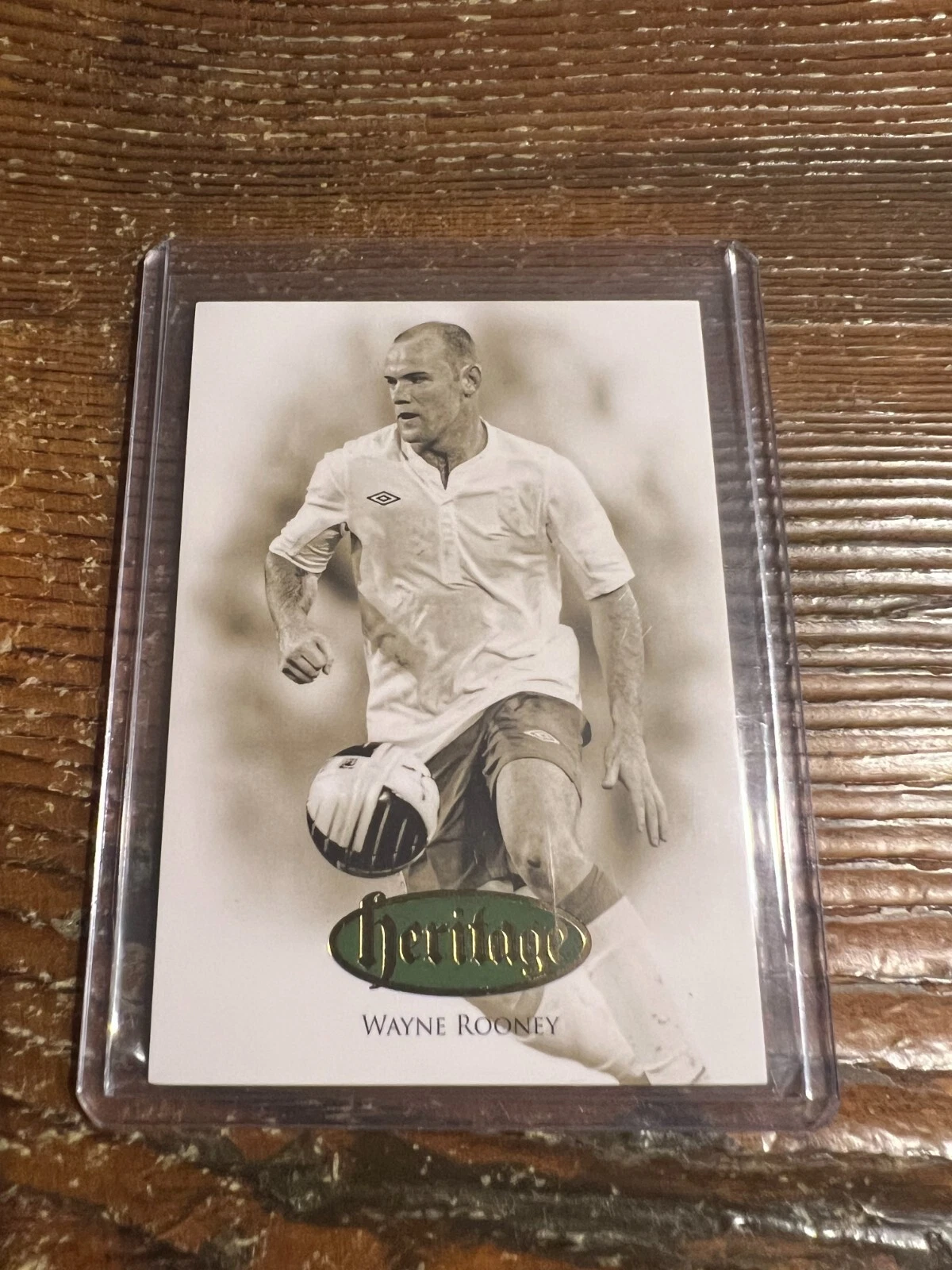 Wayne Rooney 2024 Futera Unique Nostalgia Heritage Gold /35 England