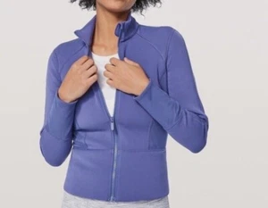 Lululemon Jacket Women's Size 4 Front & Centre Full Zip Mock Neck Vented Purple - Picture 1 of 5