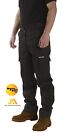 Men's Cargo Trousers Work trouser pocket Black Grey Khaki Heavy duty
