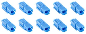 Carcasas conector de alimentación Philmore 49-014 azul cc-s (estándar) SIN PINES ~ Paquete de 10 - Imagen 1 de 1
