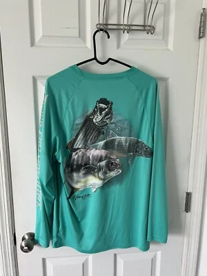 Camisa de pesca Bimini Bay manga larga para hombre talla grande defectuosa Foto 1 de 4