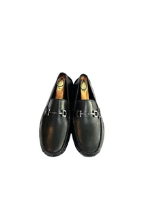 Cole Haan Wyatt Bit Black Leather Driver Loafers Shoes Men Sz 8.5 M C35783 - Picture 1 of 13