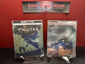 Twister + Twisters Limited Edition Steelbook (4K UHD Blu-ray+Digital) Sealed - Picture 1 of 7
