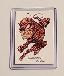 Marvel Daredevil Trading Card Art Signed by RAK - Picture 1 of 2