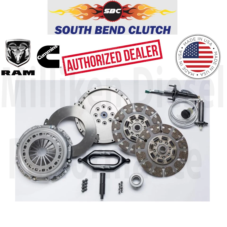 Комплект двухдискового сцепления South Bend 550 л.с. G56 5,9 6,7 Dodge Ram Cummins 2005,5-2017 - Изображение 1 из 1
