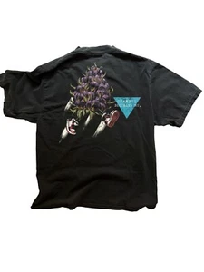Weedeez ‘Flying Nug’ Vintage Tee Shirt Michael Jordan 90s parody Black TShirt - Picture 1 of 2