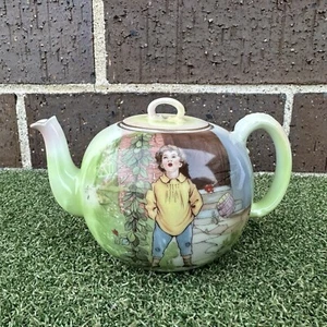 Royal Bayreuth JACK AND THE BEANSTALK Nursery Rhyme Porcelain Childs Teapot - Picture 1 of 9