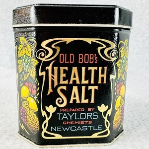 Alte Bobs Gesundheit Salzdose mit Deckel Vintage Taylors Chemiker Newcastle - Bild 1 von 8