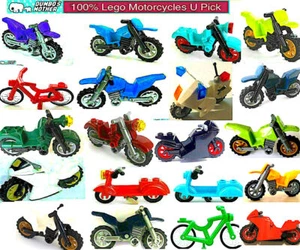 Lego Motorcycle Dirt Bike Scooter Minifigure Sport Ninja Police Bicycle Hawkeye - Picture 1 of 47