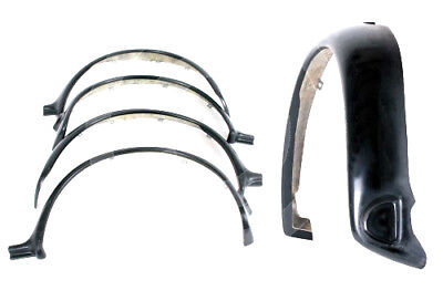 Classic Mini Wheel Sportpack Arches Works Set 4 Fibre Glass Wide 3.5  Z3565 • 106.67€