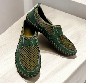 Men's Leather Loafers Casual Shoes Breathable Slip on Moccasins EUR 45 US 11 - Picture 1 of 7