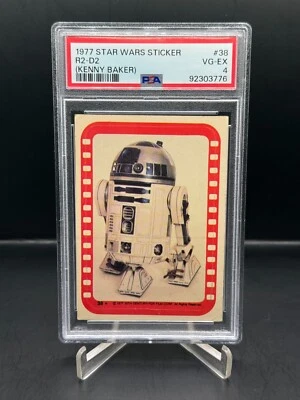 1977 Topps Star Wars Stickers R2-D2 (Kenny Baker) #38 PSA 4 - Image 1 of 2