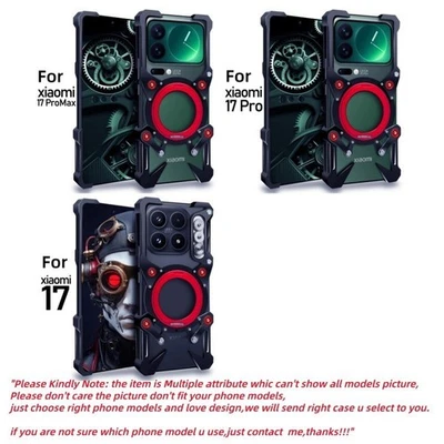 Металлический алюминиевый чехол-бампер без оправы 360 со стойкой для Xiaomi 17 Pro Max / 17 Pro / 17 - Изображение 1 из 4