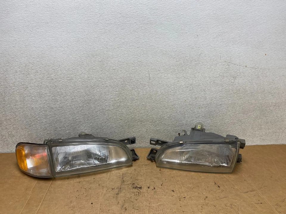 1993 - 1996 Subaru Impreza Wagon conjunto esquerdo+direito faróis laterais de halogênio T3257 DW - Imagem 1 de 4