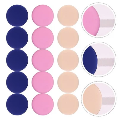 15pcs Round Makeup Blending Powder Puff Wet And Dry Puff Foundation for Women - Image 1 of 4