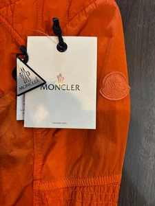Moncler Men M Orange Nylon Jacket With Tag Limited Edition Alpine Luxury Icon wi - Picture 1 of 8