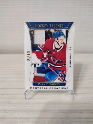 Tarjeta de parche de camiseta Spectrum Ivan Demidov 2025 8/10 Montreal Canadiens #HT-ID Foto 1 de 2