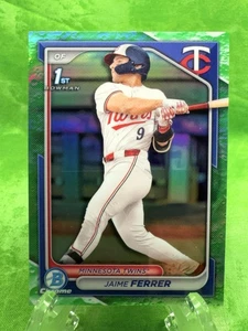 Jamie Ferrer - Lunar Glow - 2024 Bowman Chrome #BCP-167 Minnesota Twins - Picture 1 of 11