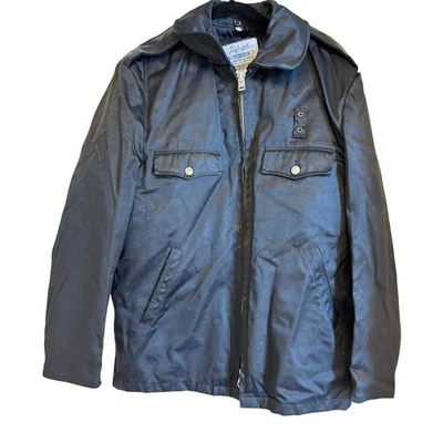 RARE Vintage BLAUER Nylon Detroit Police Coat Law Enforcement Jacket XL 44R - Image 1 of 4