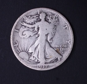 1917-S OBV. Walking Liberty Half Dollar US 50c - Picture 1 of 2