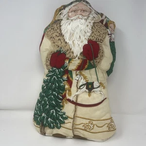 Vintage Weihnachten Weihnachtsmann Stofftier Plüsch stehend Baum Pferd 17" x 9" x 4" - Bild 1 von 12