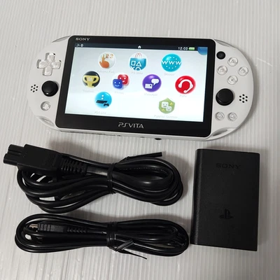 SONY PlayStation PS Vita Glacier White Japanese console PCH-2000 Import Japan - image 1 of 4