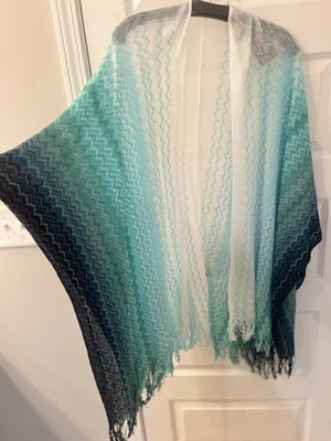 ¡¡¡¡NUEVO CON ETIQUETAS!!!! Auténtico abrigo/poncho/playa Missoni talla única estampado Chevron Foto 1 de 4