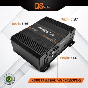 PRV Audio QS3000 1 Ohm Full Range Digital Auto Verstärker 3000 Watt kompakt 3k - Bild 1 von 8
