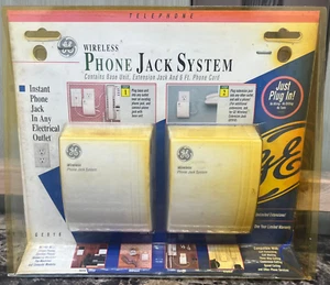 GE Wireless Telephone Jack System Base Unit W/ Extension Jack GE916 NEW - Afbeelding 1 van 5