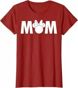 Licensed Disney Mickey And Friends Mother's Day Minnie Mom Shirt Womens L Red - Picture 1 of 6