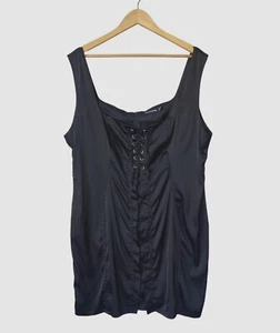 Mini abito corsetto Pretty Little Thing taglia 1x vampiro strega civetta fata grunge - Foto 1 di 9