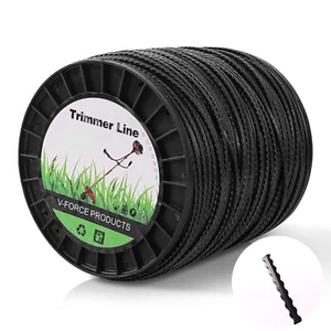 5lb .118" Heavy Duty Twisted Dual Core String Serrated Trimmer Line Spool 1321ft - Picture 1 of 8
