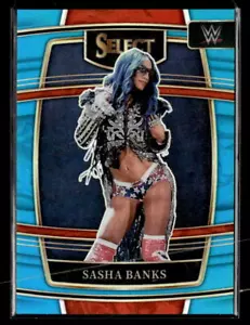 2022 Panini Select WWE #86 Sasha Banks Azzurro Prizms #/299 - Foto 1 di 2