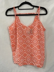 Derek Heart Damen Teens orange Polyester Shirt Bluse Top Größe Large - Bild 1 von 12