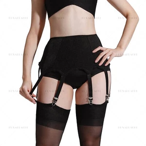 Luxallacki Vintage Strumpfhaltergürtel mit 10 Trägern, dehnbares Strumpfband - Bild 1 von 14