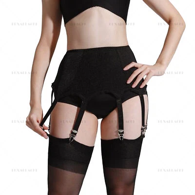 Luxallacki Vintage Strumpfhaltergürtel mit 10 Trägern, dehnbares Strumpfband - Bild 1 von 4