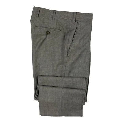 Armani Collezioni Stone Brown Checked Mens Wool Trouser Size 33x28 - Image 1 of 4