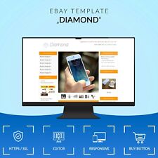 DIAMOND 2022 RESPONSIVE Auktionsvorlage Template Vorlage Design Ebayvorlage HTML