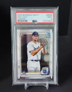 2020 Bowman Draft - Chrome #BD-88 Asa Lacy RC KANSAS CITY ROYALS PSA 9 - Picture 1 of 2