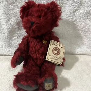 Peluche Boyds Bears The Mohair Series HOLLY 11" rojo articulado - Imagen 1 de 5