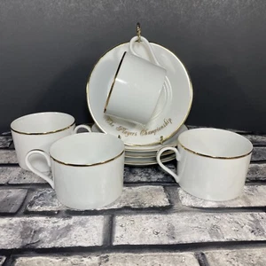 The Players Championship Tiffany & Co set 4 tazze e piattini bordo oro PGA Tour - Foto 1 di 16