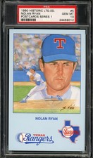 1990 Historic Limited Editions Nolan Ryan Series 1 Baseball #5 PSA 10