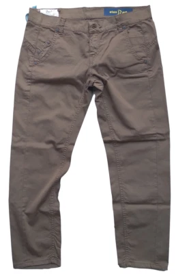 Dondup Standart "Eliot" Womens Size Medium Brown Khaki Cropped Chino Jeans - Image 1 of 2