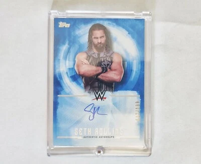 WWE Undisputed Card 2017 Seth Rollins authentic autograph,  - Immagine 1 di 2
