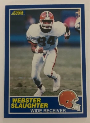 1989 Score #41 Webster Slaughter, Cleveland Browns - Image 1 of 2