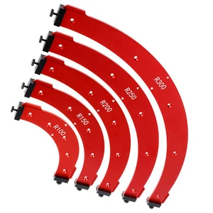 5Pcs Round Corner Radius Template Jig Router Template Arc Angle Auxiliary Tool ✄ - Picture 1 of 11