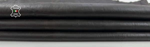 DARK BROWN ANTIQUED Soft Italian Lambskin leather hides skins 7sqf 0.7mm #C3831 - Picture 1 of 7