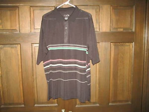 ARNOLD PALMER golf shirt....XL....Black, with stripes....EXCELLENT condition !! - Picture 1 of 4