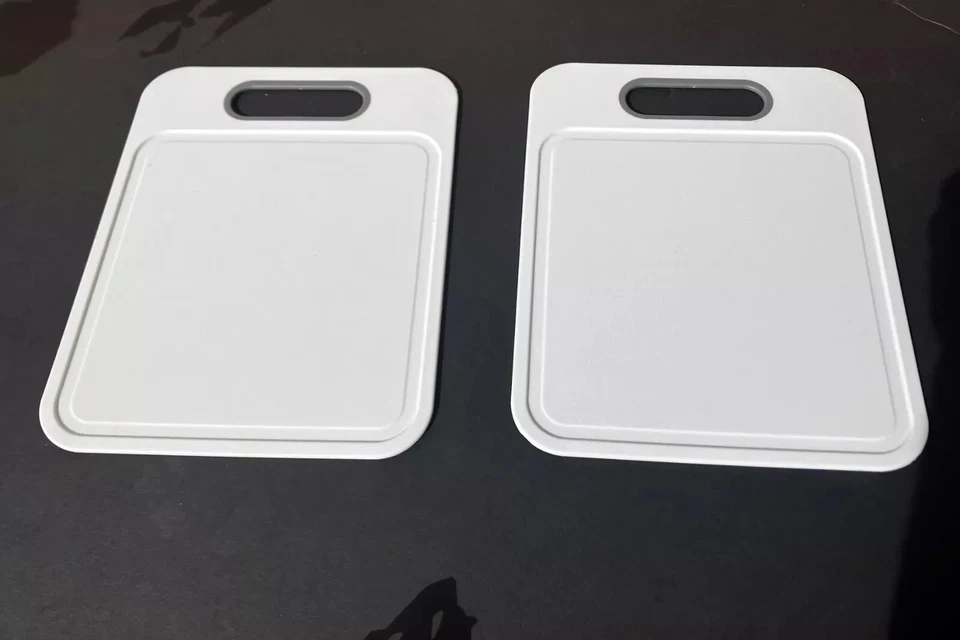 Cutting Board 8.5x11" White Cutting Board with Grips Cooking Concepts Pack of 2 - Image 1 of 4